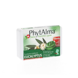 PhytAlma Pastilles Gum Eucalyptus + Stevia 50g