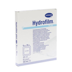 Hydrofilm plus pansement transparent adhesive 9cm 10cm 5 7720 