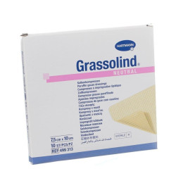 Grassolind neutre compresses gras 7.5X10CM 10 *3138