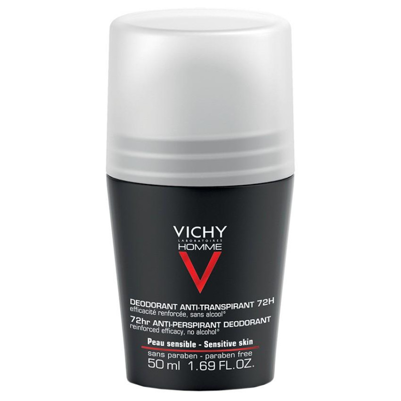 Vichy Homme Déodorant Anti-Transpirant 72H Roll On 50 ml