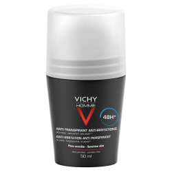 Vichy Homme Déodorant Anti-transpirant Anti-rritations Peaux Sensibles 48H Bille 50ml