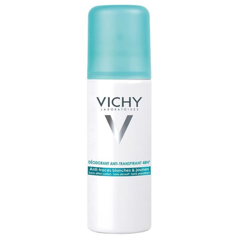 Vichy Déodorant Anti-Transpirant Anti-traces blanches et jaunes Spray 125 ml