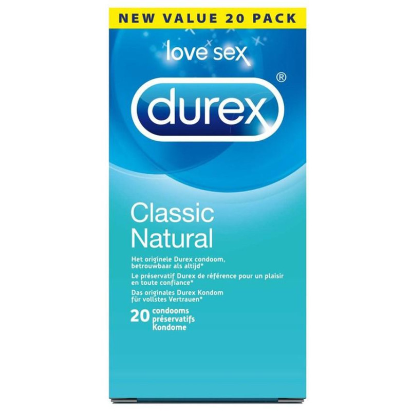 Durex Classic Natural 20 pcs