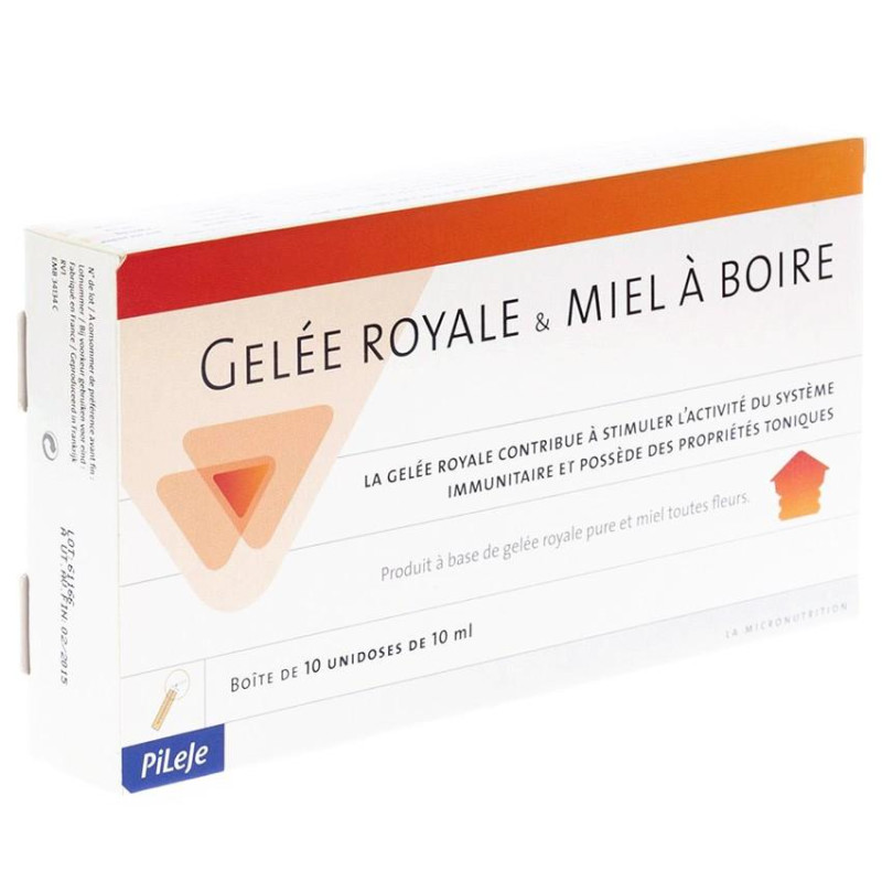Pileje Gelée Royale & Miel BIO buvable unidose 10x10ml