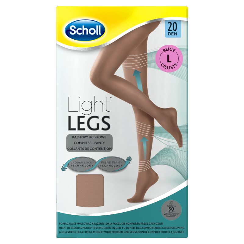 Scholl Light Legs 20 Den Beige Taille L