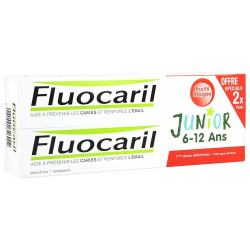 Fluocaril Junior Fruits Rouges Duo 2x75ml