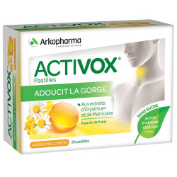 Activox Adouccissant Gorge Miel Citron Past 24