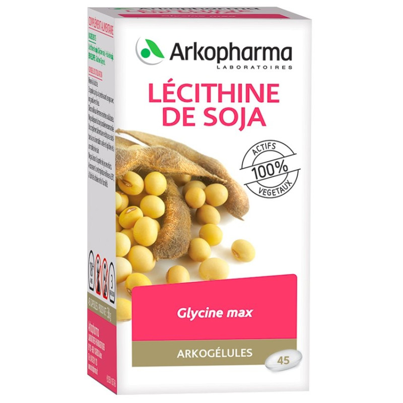 Arkogélules Lecithine de soja végétales 45 gélules