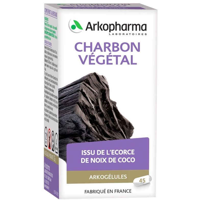 Arkogélules Charbon 45 gélules végétales