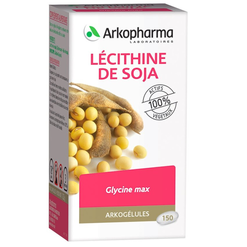 Arkogélules Lecithine de soja 150 capsules