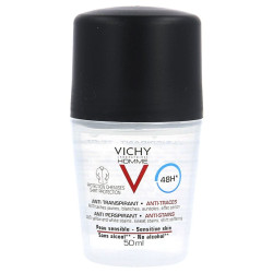 Vichy Homme Déodorant Anti-Transpirant 48h Roll On 50 ml