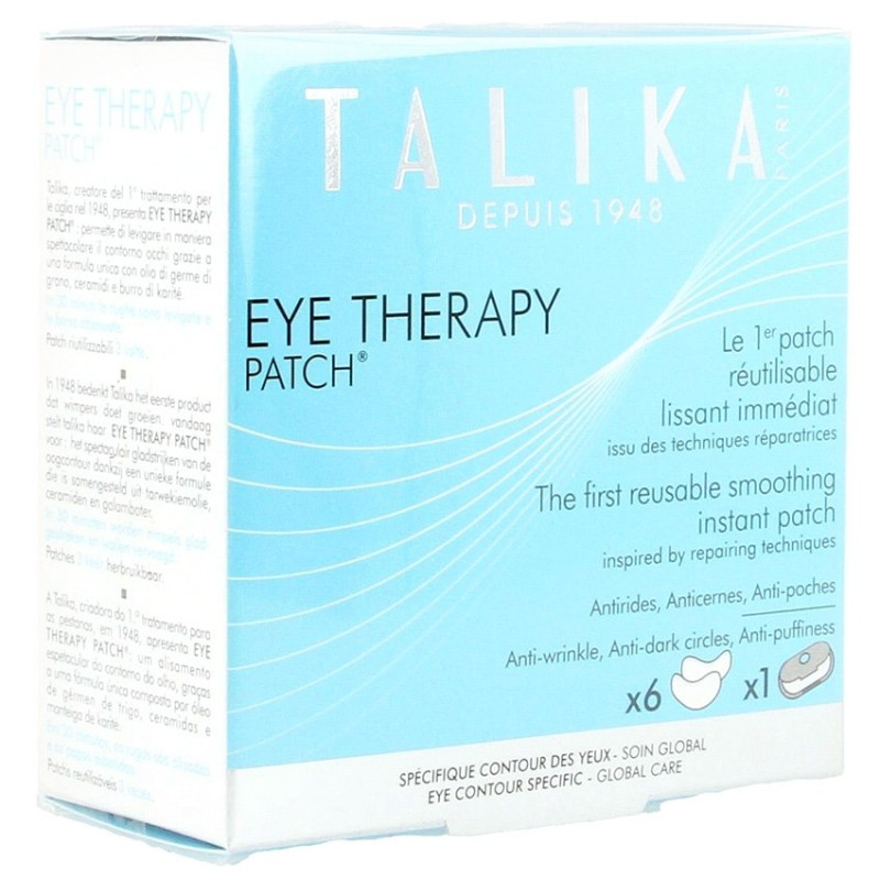 Talika Eye Therapy Patch Contour des Yeux (boîte de 6 patchs + boitier en aluminium)
