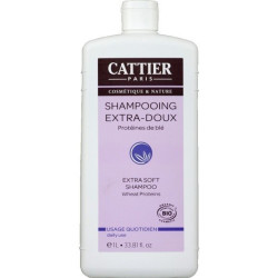 Cattier Shampooing Extra-Doux Usage Quotidien 1 Litre
