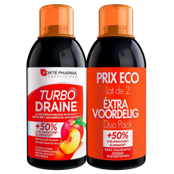 Forte Pharma Turbodraine Minceur Thé Vert Pêche 2x500ml