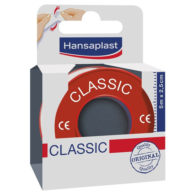 Hansaplast Classic Tape rouleau de pansement 2,50cm x 5m