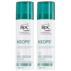 Roc Keops Offre Spéciale Lot de 2 Déodorants Spray Fraîcheur 2x100ml
