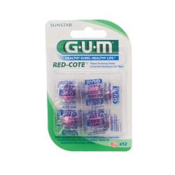 Gum red-cote révelateur de plaque - 12 capsules 824