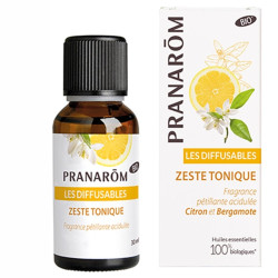 Pranarom Les Diffusables Zeste Tonique Bio Citron et Bergamote 30ml