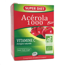 Superdiet Acérola 1000 Bio 24 Comprimés