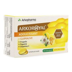 Arkopharma ArkoRoyal Pastilles Adoucissantes Miel-Citron 24 pastilles