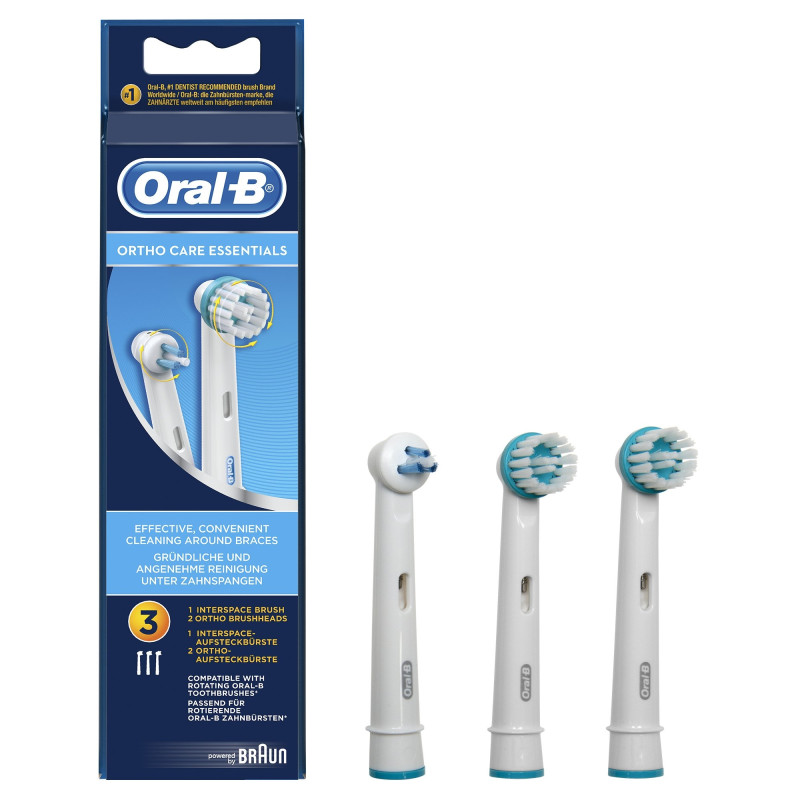 Oral-B Ortho Care Essentials Brossettes Orthodontiques 3 pièces