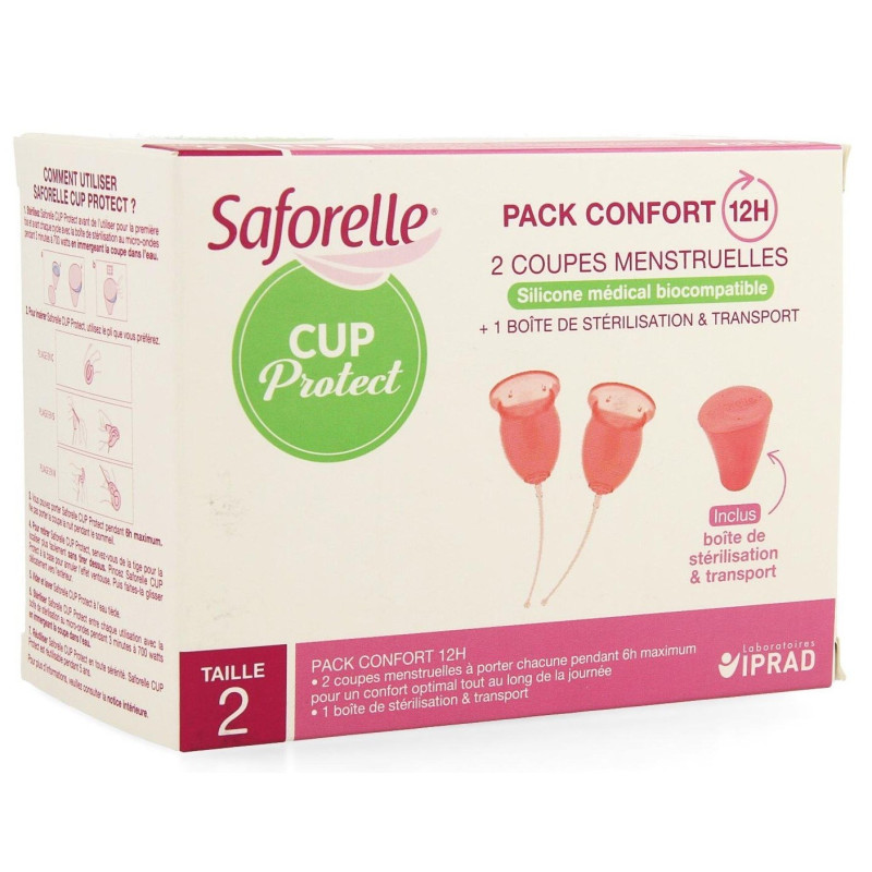 Saforelle Cup Protect Coupes Menstruelles Taille 2 x 2