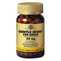 Solgar Gentle Iron Fer Doux 25 mg 90 Gélules