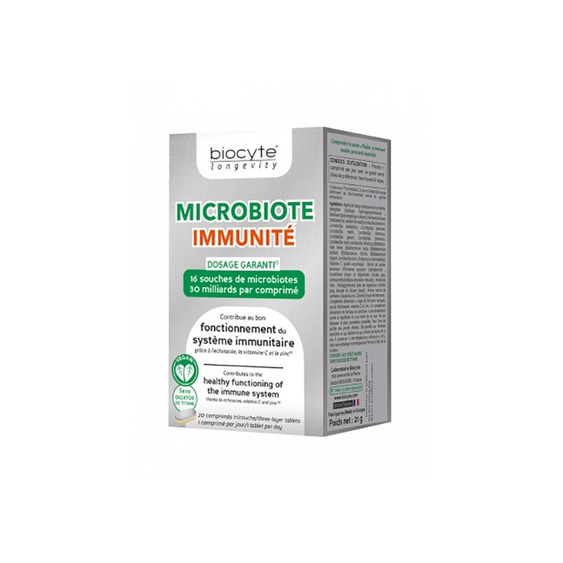 Biocyte Microbiote Immunité 20 capsules