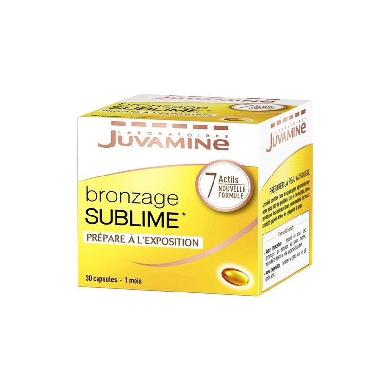 Juvamine Bronzage Sublime Nouvelle Formule 30 capsules 