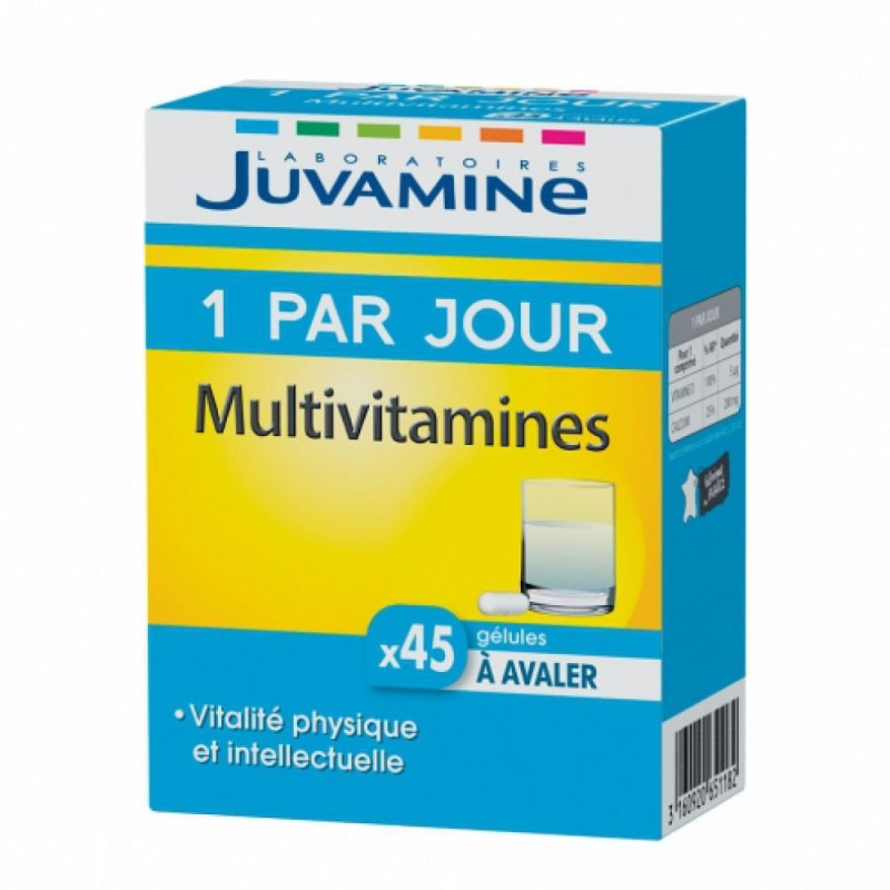 Juvamine Multivitamine 1 par Jour 45 gélules 