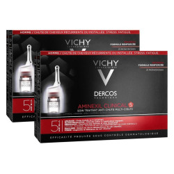 Vichy Dercos Aminexil Clinical Duo Pack 5 Hommes Traitement Anti-Chute 2x21x6ml