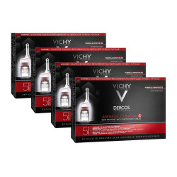 Vichy Dercos Aminexil Clinical Pack 5 Hommes Traitement Anti-Chute 4x21x6ml