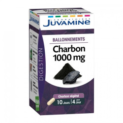 Juvamine Charbon 1000mg - ballonnements 40 gélules
