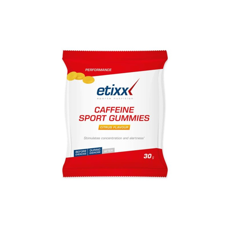 Etixx Performance Caffeine Sport Gummies Citrus Flavour 12 x 30g
