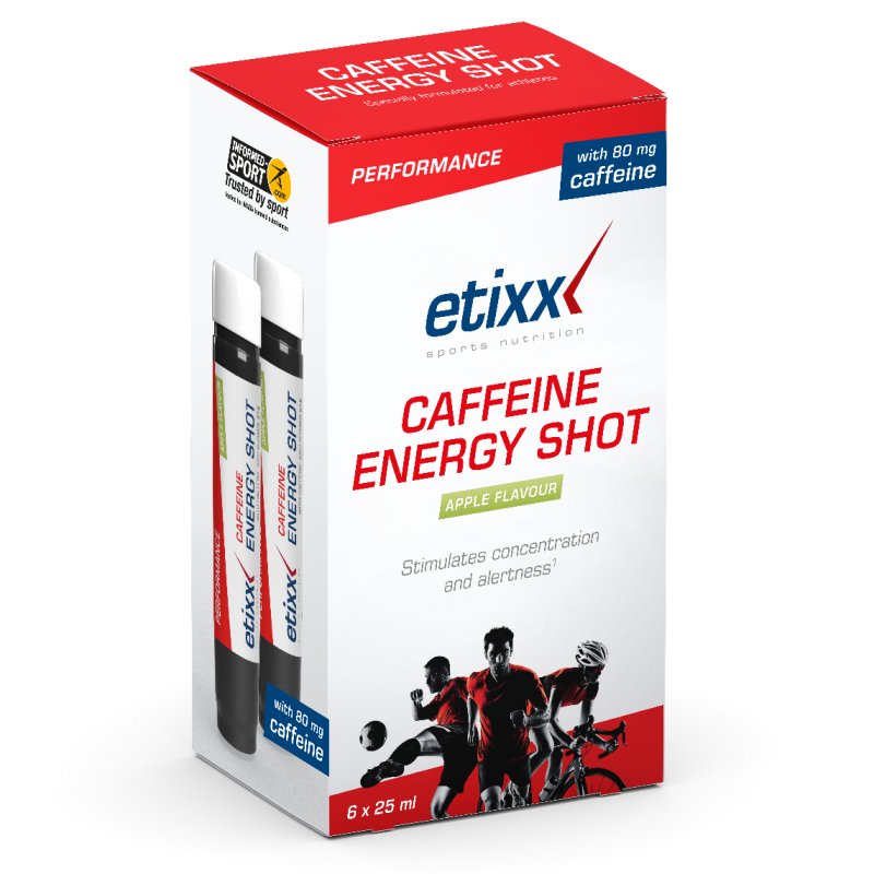 Etixx Performance Caffeine Energy Shot Apple Flavour 6 x 25ml