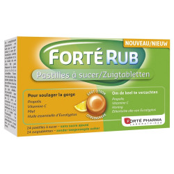 Forte Pharma Forté Rub 24 Pastilles Gorge Citron