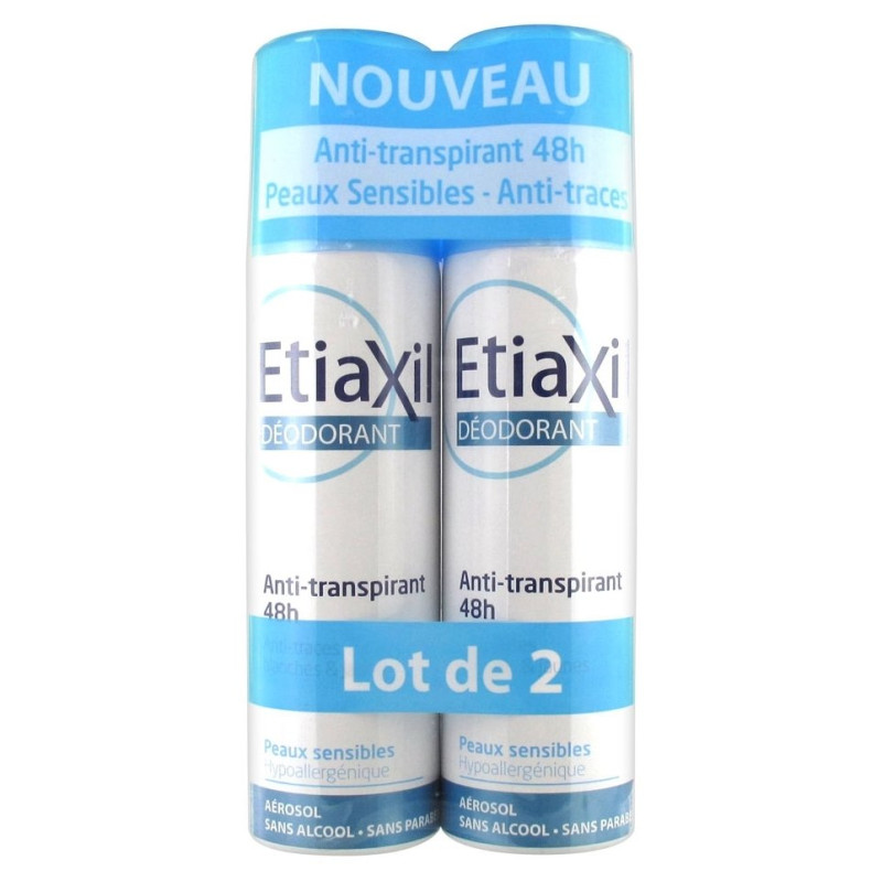 Etiaxil Déodorant Anti-Transpirant 48h Aérosol Duo Pack 2x150ml
