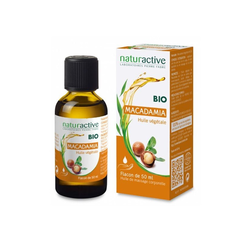 Naturactive Huile Végétale Bio Macadamia 50ml