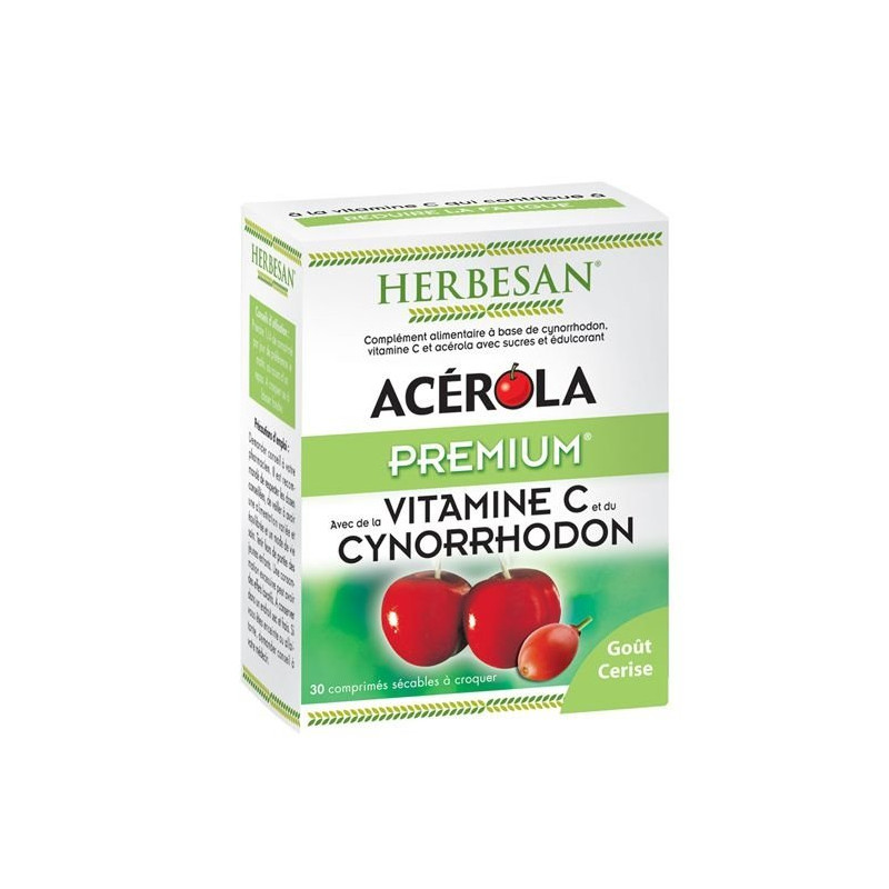 Herbesan Acérola Premium Vitalité 30 Comprimés