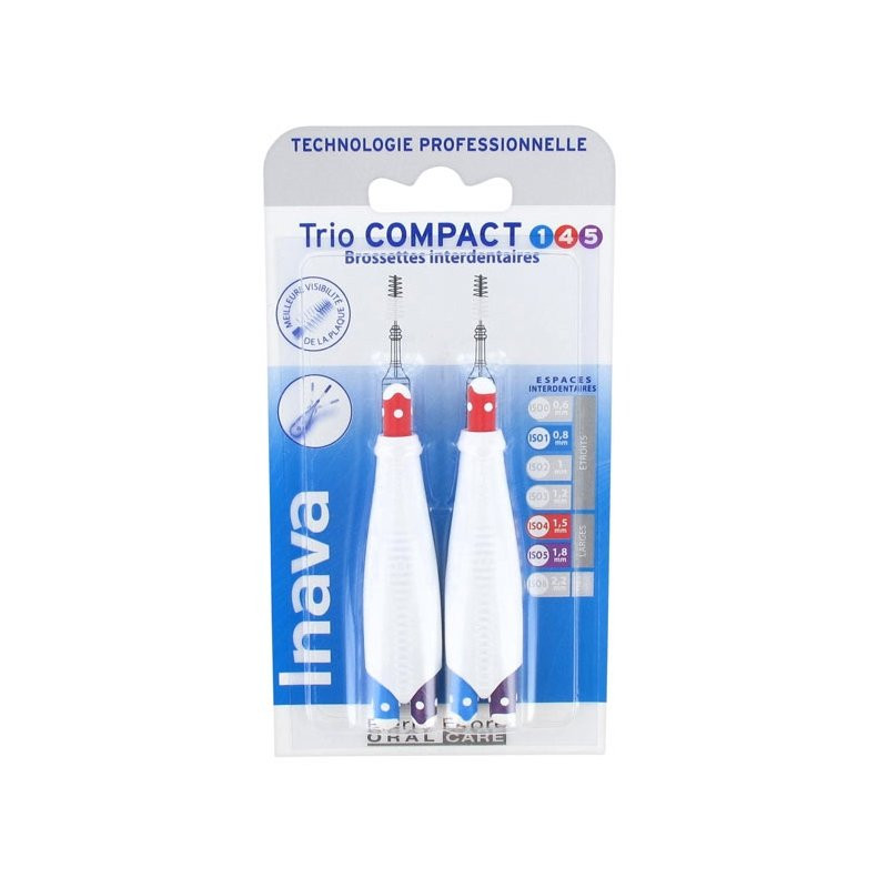 Inava Trio Compact 145 Brossettes Interdentaires Larges