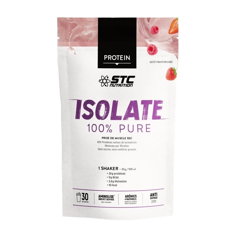 STC Nutrition Protein Premium Isolate 100% Pure Fruits Rouges 750g