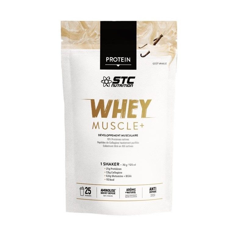 STC Nutrition Protein Whey Muscle+ Vanille 750g