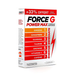 Nutrisanté Force G Power Max Formule Renforcée 15 ampoules + 5 OFFERTES