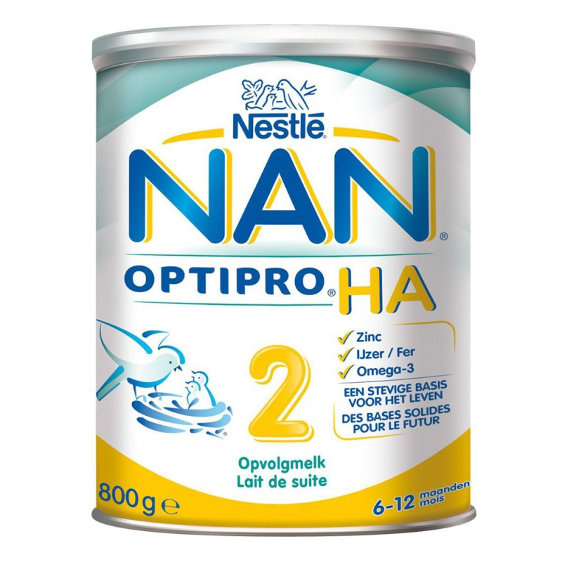NAN Optipro HA 2 Lait de Suite Hypoallergénique 800g