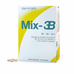 Synergia Mix 3B Vitamines B6 B9 B12 90 comprimés
