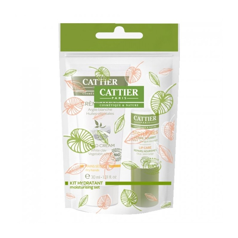 Cattier Kit Hiver Hydratant - Crème Mains 30ml + Soin Lèvres 4g