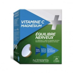 Nutrisanté Vitamine C + Magnésium Equilibre Nerveux 24 comprimés
