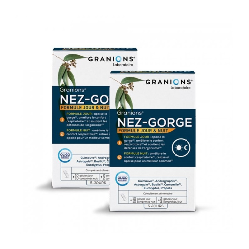 Granions Duo Pack Nez-Gorge 10 gélules + 10 comprimés