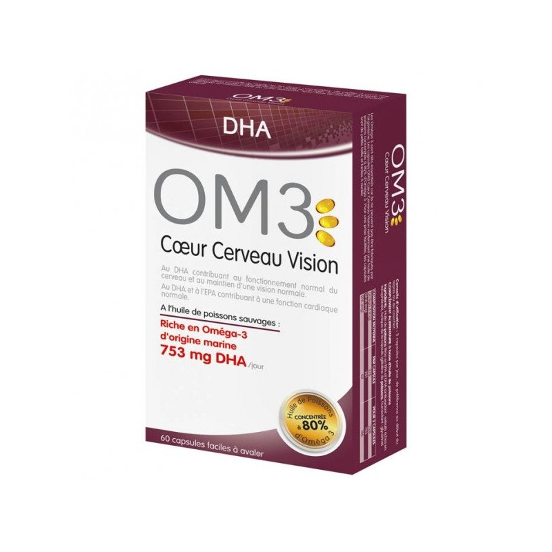 OM3 Coeur Cerveau Vision 60 capsules