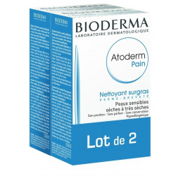 Bioderma Atoderm Pain Nettoyant Surgras Ultra-Apaisant Lot de 2 x 150g